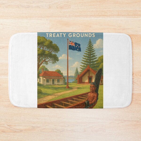 Item preview, Waitangi Treaty Grounds with Historic Maori Waka designed and sold by Places On Earth.