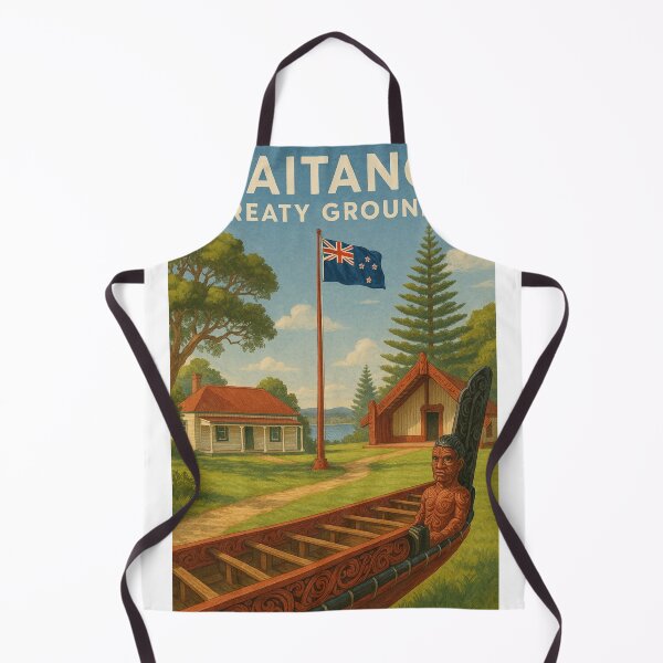 Item preview, Waitangi Treaty Grounds with Historic Maori Waka designed and sold by Places On Earth.