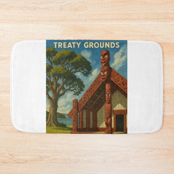 Item preview, Waitangi Treaty Grounds with Maori Waka designed and sold by Places On Earth.