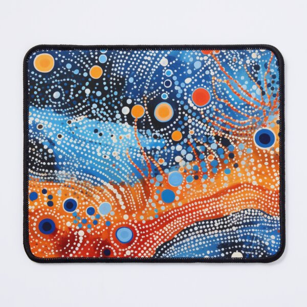 Item preview, Aboriginal Inspired Dot Art - Arctic Lava designed and sold by GrinGalore.