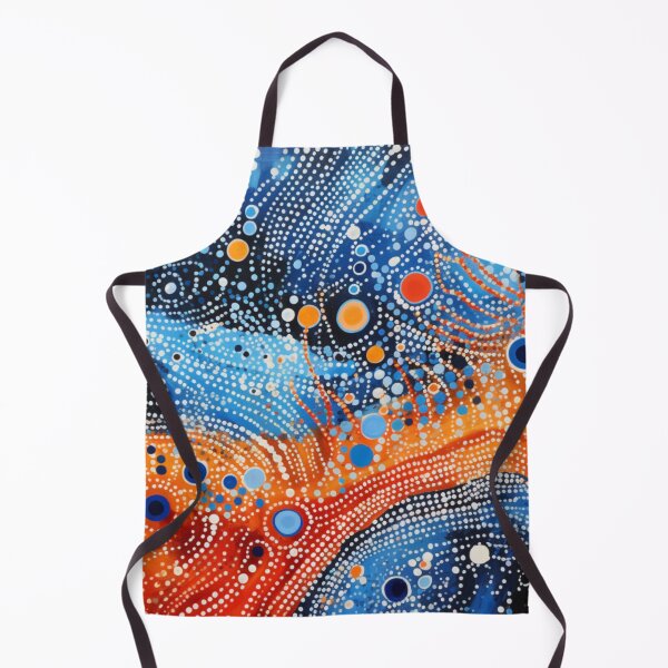 Item preview, Aboriginal Inspired Dot Art - Arctic Lava designed and sold by GrinGalore.