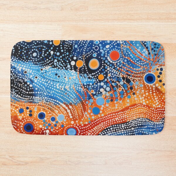 Item preview, Aboriginal Inspired Dot Art - Arctic Lava designed and sold by GrinGalore.