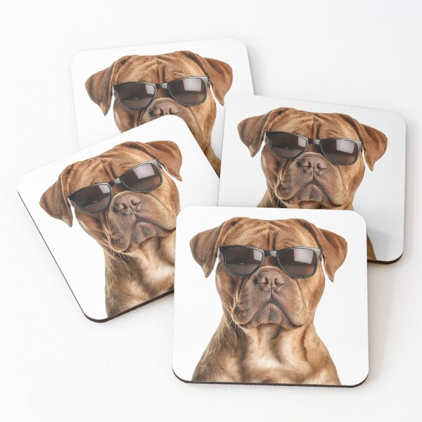 Item preview, Funny cool Dogue de Bordeaux Dog wearing sunglasses designed and sold by LazyOwlStore.
