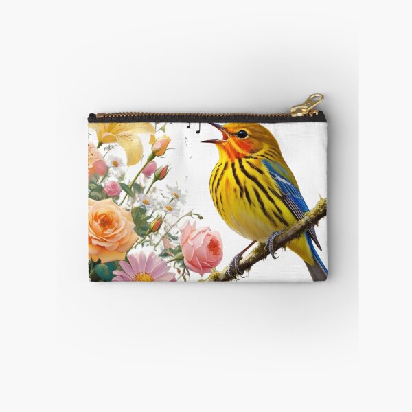 Item preview, "Joyful Warbler in Blooming Garden" designed and sold by STmez Design.