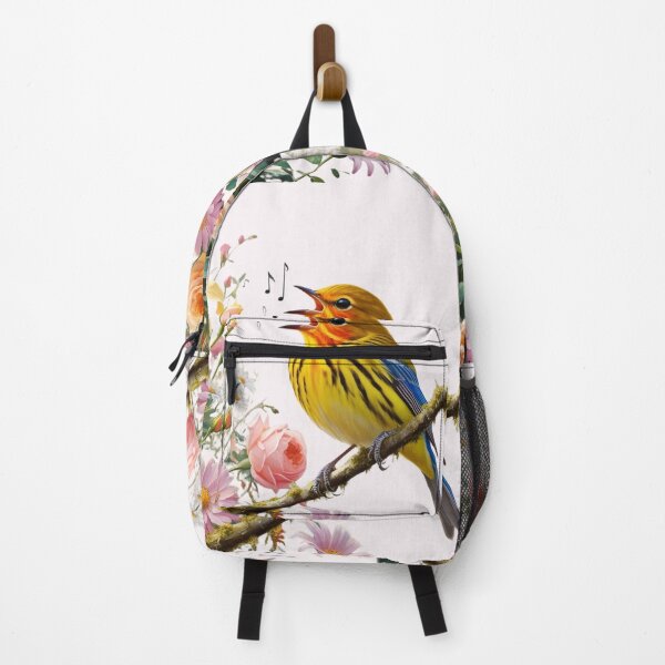 Item preview, "Joyful Warbler in Blooming Garden" designed and sold by STmez Design.
