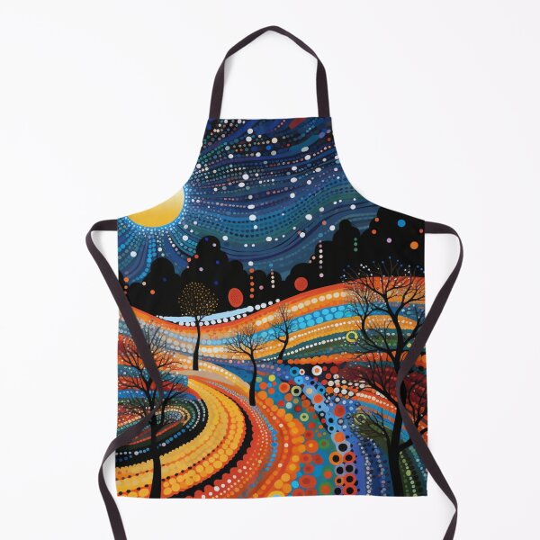 Item preview, Aboriginal Inspired Dot Art - Bright Night designed and sold by GrinGalore.