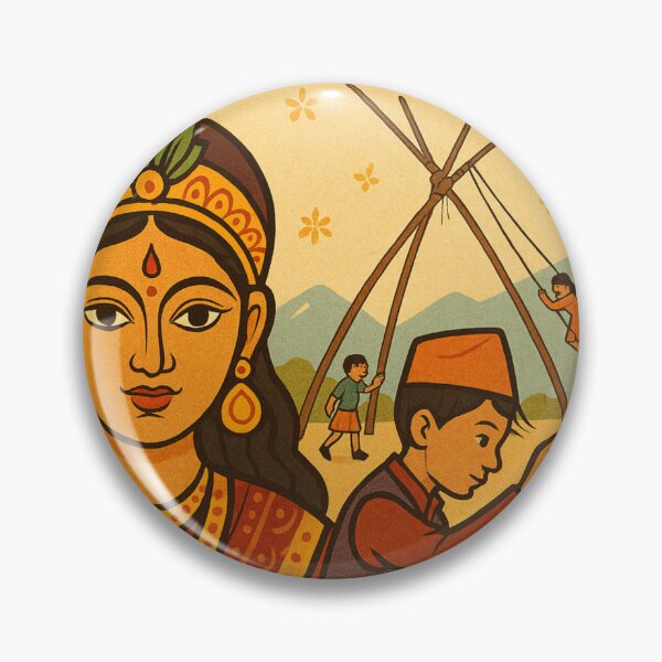 Item preview, Dashain Tika Festival Nepalese Hindu Celebration Scene designed and sold by Places On Earth.