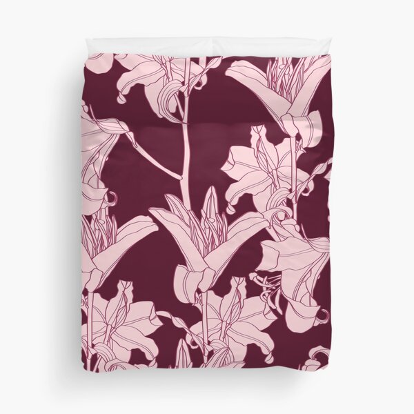 Item preview, Beautiful outline Floral pattern lily flowers. Seamless texture. designed and sold by MatyKotiv.