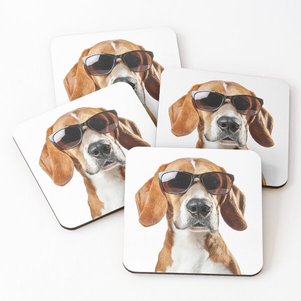 Item preview, Funny cool English Foxhound Dog wearing sunglasses designed and sold by LazyOwlStore.