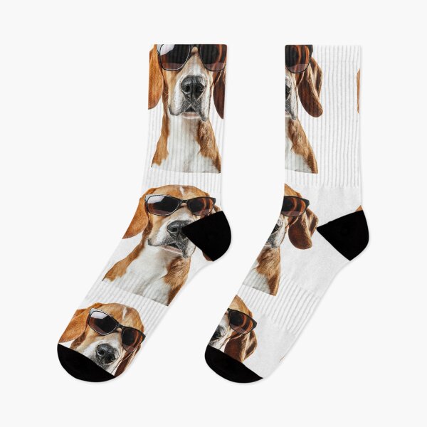 Item preview, Funny cool English Foxhound Dog wearing sunglasses designed and sold by LazyOwlStore.
