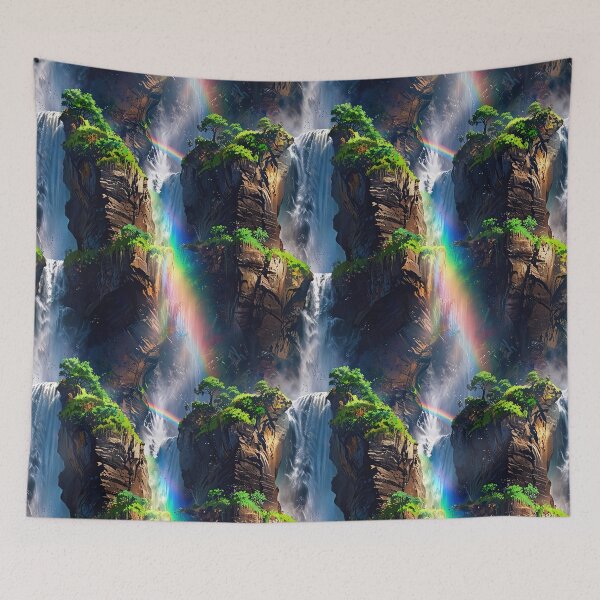 Item preview, Majestic waterfall cascading designed and sold by CoolPixels.