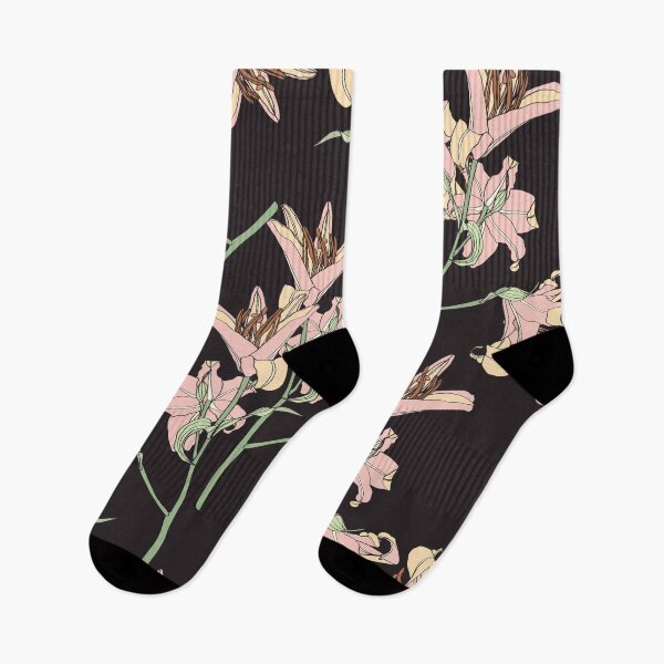 Item preview, Beautiful outline Floral pattern lily flowers.  designed and sold by MatyKotiv.