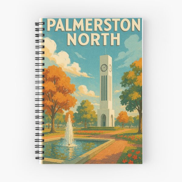 Item preview, Palmerston North Clock Tower in The Square with Autumn Trees designed and sold by Places On Earth.