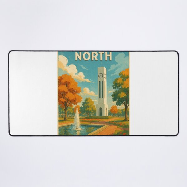 Item preview, Palmerston North Clock Tower in The Square with Autumn Trees designed and sold by Places On Earth.