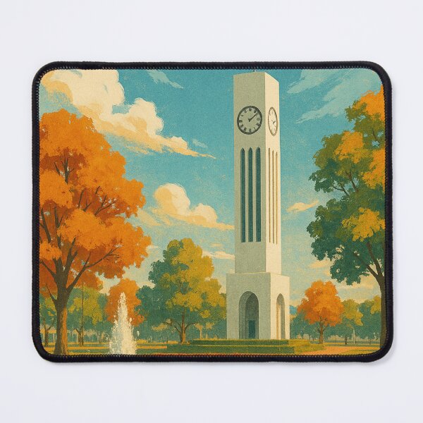 Item preview, Palmerston North Clock Tower in The Square with Autumn Trees designed and sold by Places On Earth.