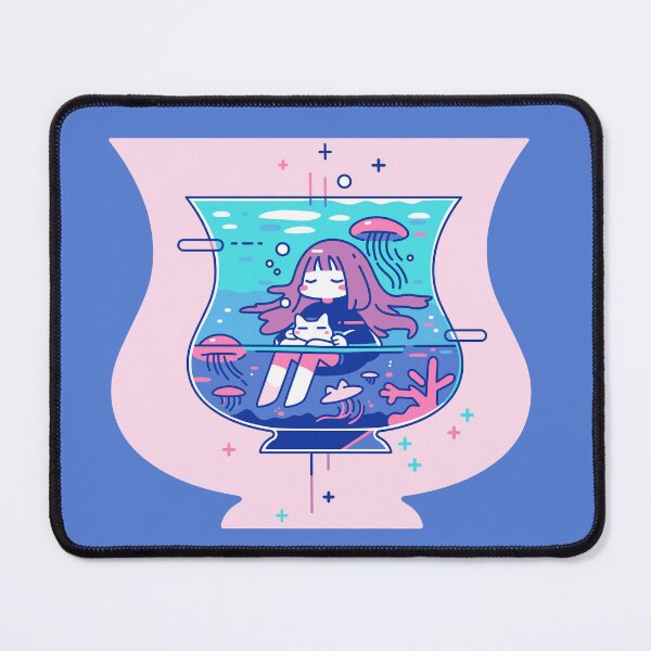 Item preview, Ocean Vibes Only Kawaii Chill in a Glass designed and sold by Bearabilia.
