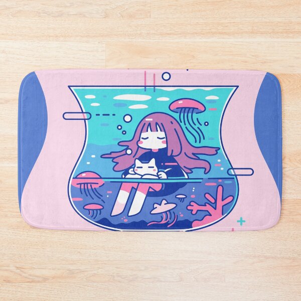 Item preview, Ocean Vibes Only Kawaii Chill in a Glass designed and sold by Bearabilia.