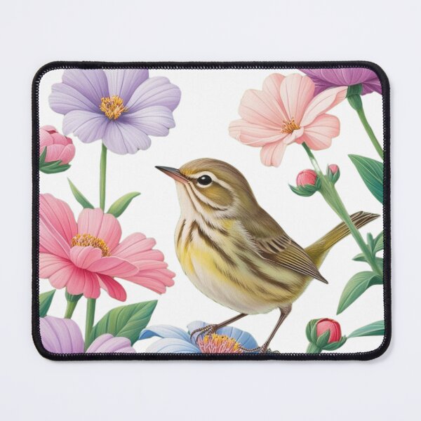 Item preview, "Warbler Hopping Through a Pastel Garden" designed and sold by STmez Design.