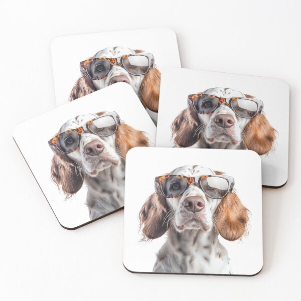 Artikelvorschau, Lustiger cooler English Setter Hund mit Sonnenbrille entworfen und verkauft von LazyOwlStore.