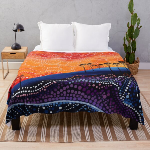 Item preview, Aboriginal Inspired Dot Art - Sunset Glow designed and sold by GrinGalore.