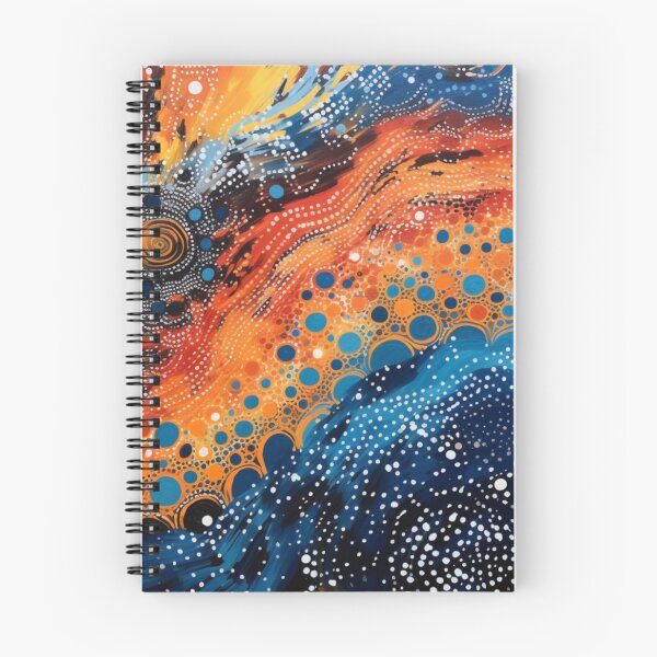 Item preview, Aboriginal Inspired Dot Art - Underwater Lava River designed and sold by GrinGalore.