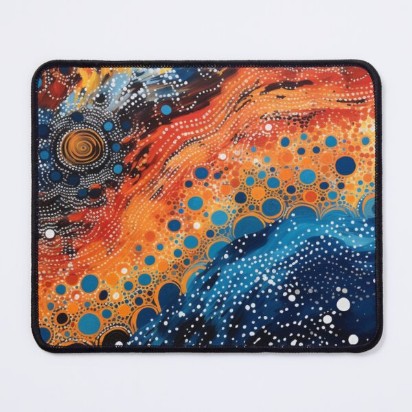 Item preview, Aboriginal Inspired Dot Art - Underwater Lava River designed and sold by GrinGalore.