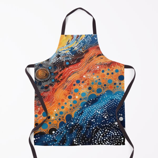 Item preview, Aboriginal Inspired Dot Art - Underwater Lava River designed and sold by GrinGalore.