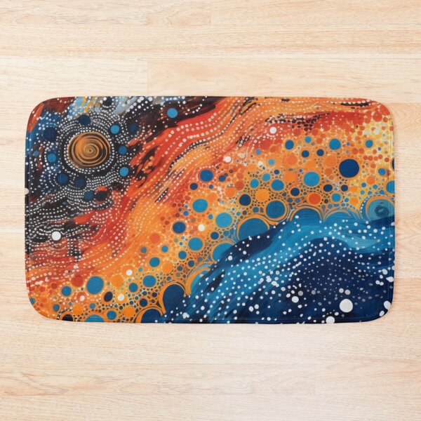 Item preview, Aboriginal Inspired Dot Art - Underwater Lava River designed and sold by GrinGalore.