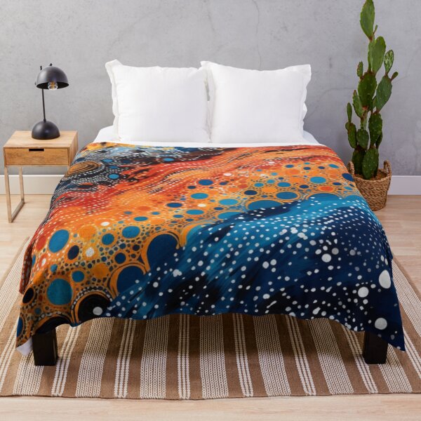 Item preview, Aboriginal Inspired Dot Art - Underwater Lava River designed and sold by GrinGalore.