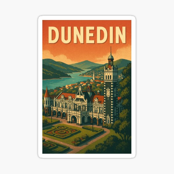 Item preview, Dunedin Railway Station in Otago Coastline New Zealand designed and sold by placesonearth.
