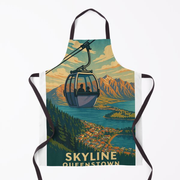 Item preview, Skyline Gondola and Remarkables in Queenstown New Zealand designed and sold by Places On Earth.