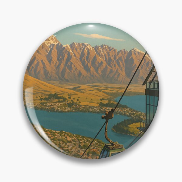 Item preview, Skyline Gondola View and Remarkables in Queenstown New Zealand designed and sold by Places On Earth.