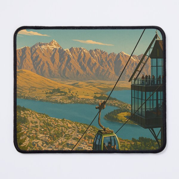 Item preview, Skyline Gondola View and Remarkables in Queenstown New Zealand designed and sold by Places On Earth.