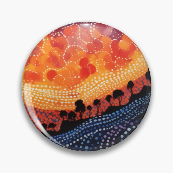 Item preview, Aboriginal Inspired Dot Art - With Sunset Glow designed and sold by GrinGalore.