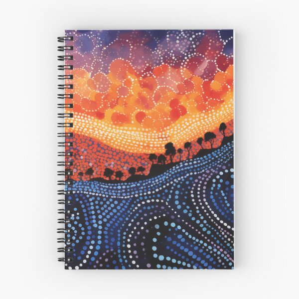 Item preview, Aboriginal Inspired Dot Art - With Sunset Glow designed and sold by GrinGalore.