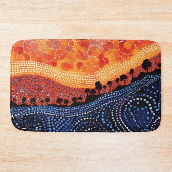 Item preview, Aboriginal Inspired Dot Art - With Sunset Glow designed and sold by GrinGalore.