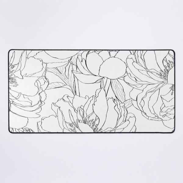 Item preview, Peony flower seamless pattern. Hand drawn engraved floral background with botanical rose, peony. designed and sold by MatyKotiv.
