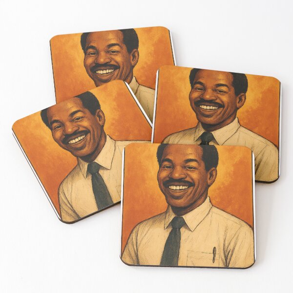 Item preview, Mr Milchick in Retro Corporate Airline Style Portrait designed and sold by Places On Earth.