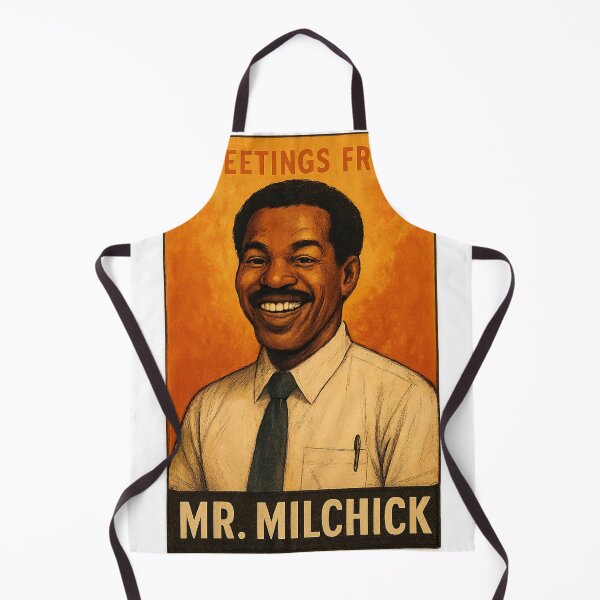 Item preview, Mr Milchick in Retro Corporate Airline Style Portrait designed and sold by Places On Earth.