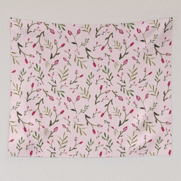Item preview, Pink Roses Print - Ditsy - Red and Pink Floral Pattern designed and sold by DreamersPlan.