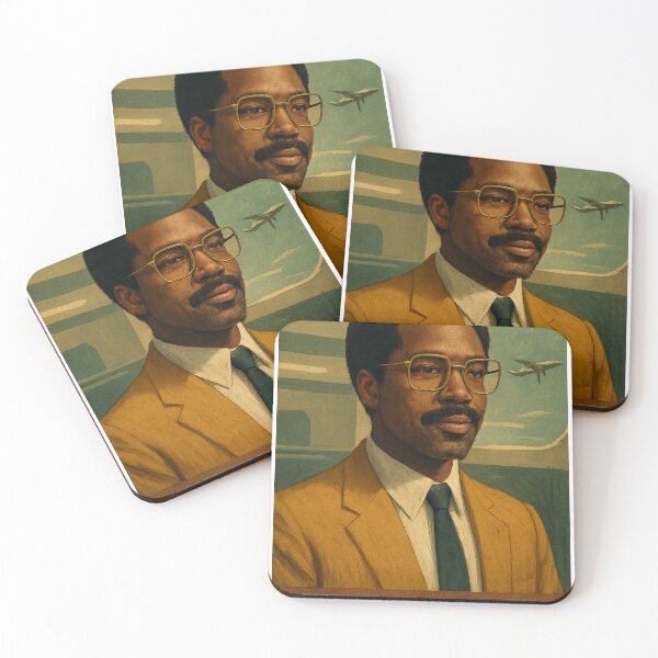 Item preview, Mr Milchick in Vintage Corporate Airline Style Portrait designed and sold by Places On Earth.