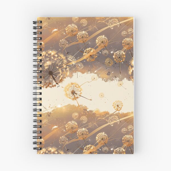 Item preview, Massive dandelion seeds floating, golden sunset designed and sold by CoolPixels.