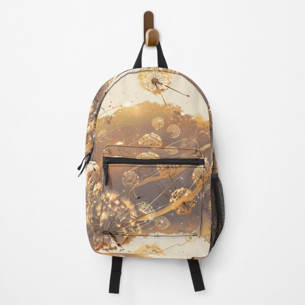 Item preview, Massive dandelion seeds floating, golden sunset designed and sold by CoolPixels.