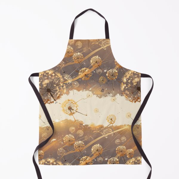 Item preview, Massive dandelion seeds floating, golden sunset designed and sold by CoolPixels.