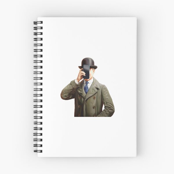 Item preview, Magritte-Inspired Parody with Mobile Phone in Face Art Lover Humour designed and sold by w1ckerman.