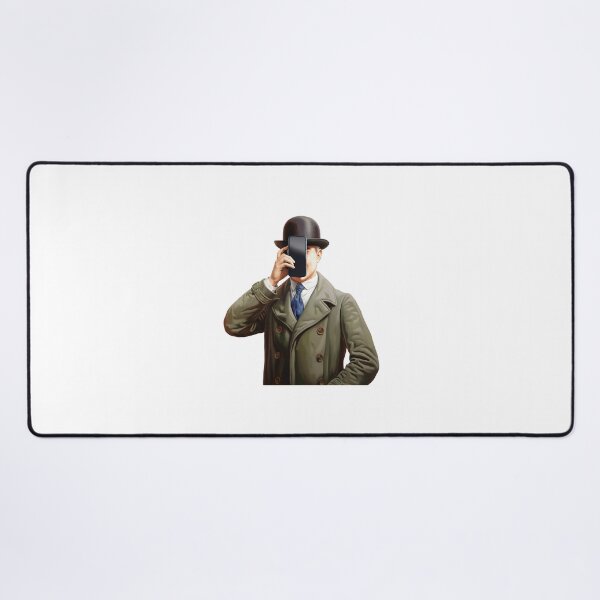 Item preview, Magritte-Inspired Parody with Mobile Phone in Face Art Lover Humour designed and sold by w1ckerman.