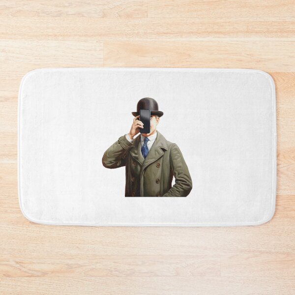Item preview, Magritte-Inspired Parody with Mobile Phone in Face Art Lover Humour designed and sold by w1ckerman.