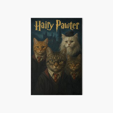 Item preview, Hairy Pawter Magical Cat Wizards at Castle School designed and sold by placesonearth.