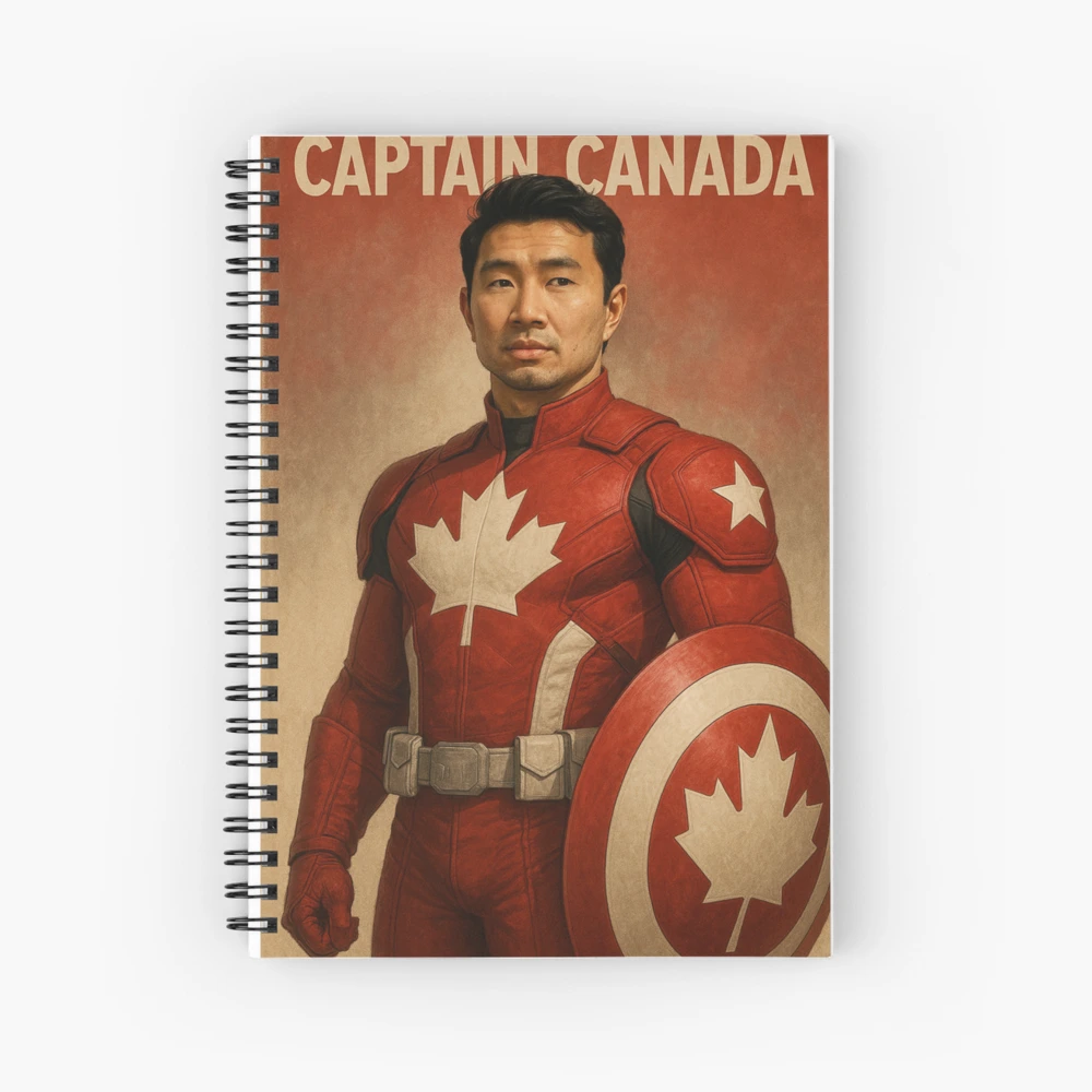 Captain Canada Asian Superhero in Maple Leaf Armor