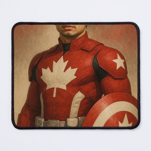 Item preview, Captain Canada Asian Superhero in Maple Leaf Armor designed and sold by Places On Earth.